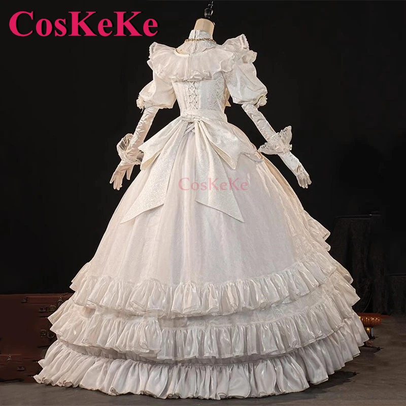 CosKeKe Marie Game Identity V Cosplay Costumes Promised Day Sweet Elegant White Formal Dress Halloween Party Role Play Clothing
CosKeKe Marie Game Identity V Cosplay Costumes Promised Day Sweet Elegant White Formal Dress Halloween Party Role Play Clothing