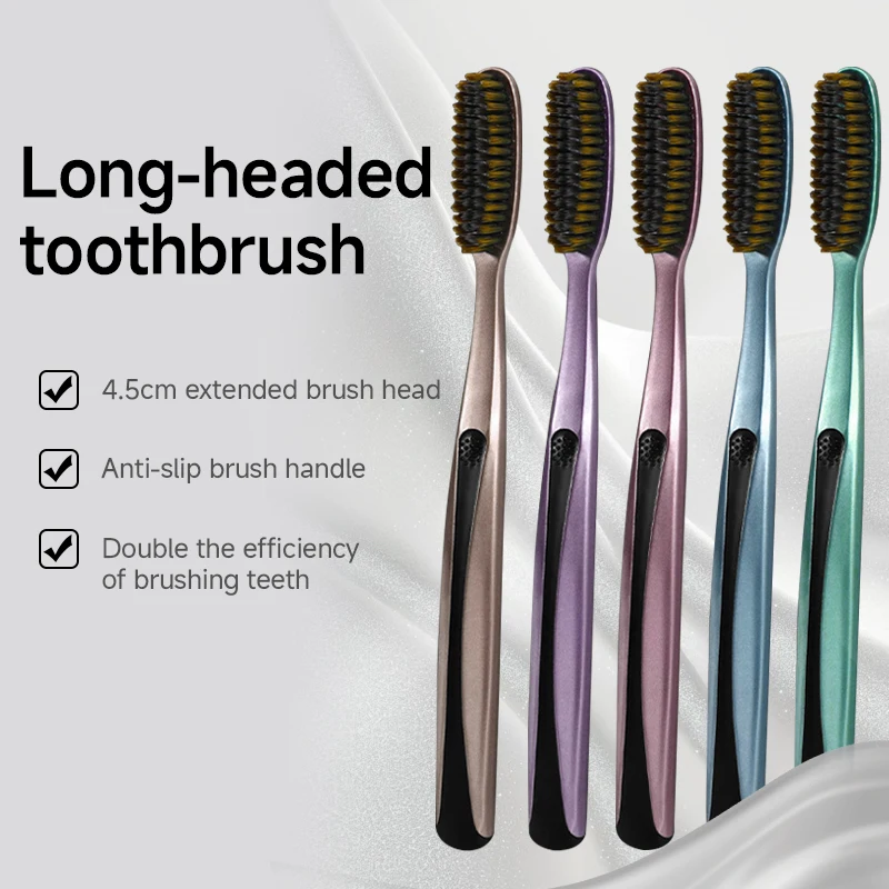 5 шт. расширенная и удлиненная головка щетки с мягкими волосами, зубная щетка для взрослых, дома
5 шт. расширенная и удлиненная головка щетки с мягкими волосами, зубная щетка для взрослых, дома