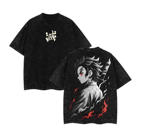 Vintage Washed T-shirt Oversized Demon Slayer Anime Man Women Short Sleeve Tee Streetwear Loose Casual Tops Summer Y2k 2026
Vintage Washed T-shirt Oversized Demon Slayer Anime Man Women Short Sleeve Tee Streetwear Loose Casual Tops Summer Y2k 2026