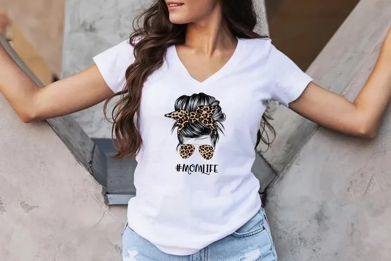Mom Life Shirt Leopard Cheetah Print with Messy Bun Mother's Day Gift for Mom Short Sleeve Top Tees 100%cotton harajuku goth y2k
Mom Life Shirt Leopard Cheetah Print with Messy Bun Mother's Day Gift for Mom Short Sleeve Top Tees 100%cotton harajuku goth y2k