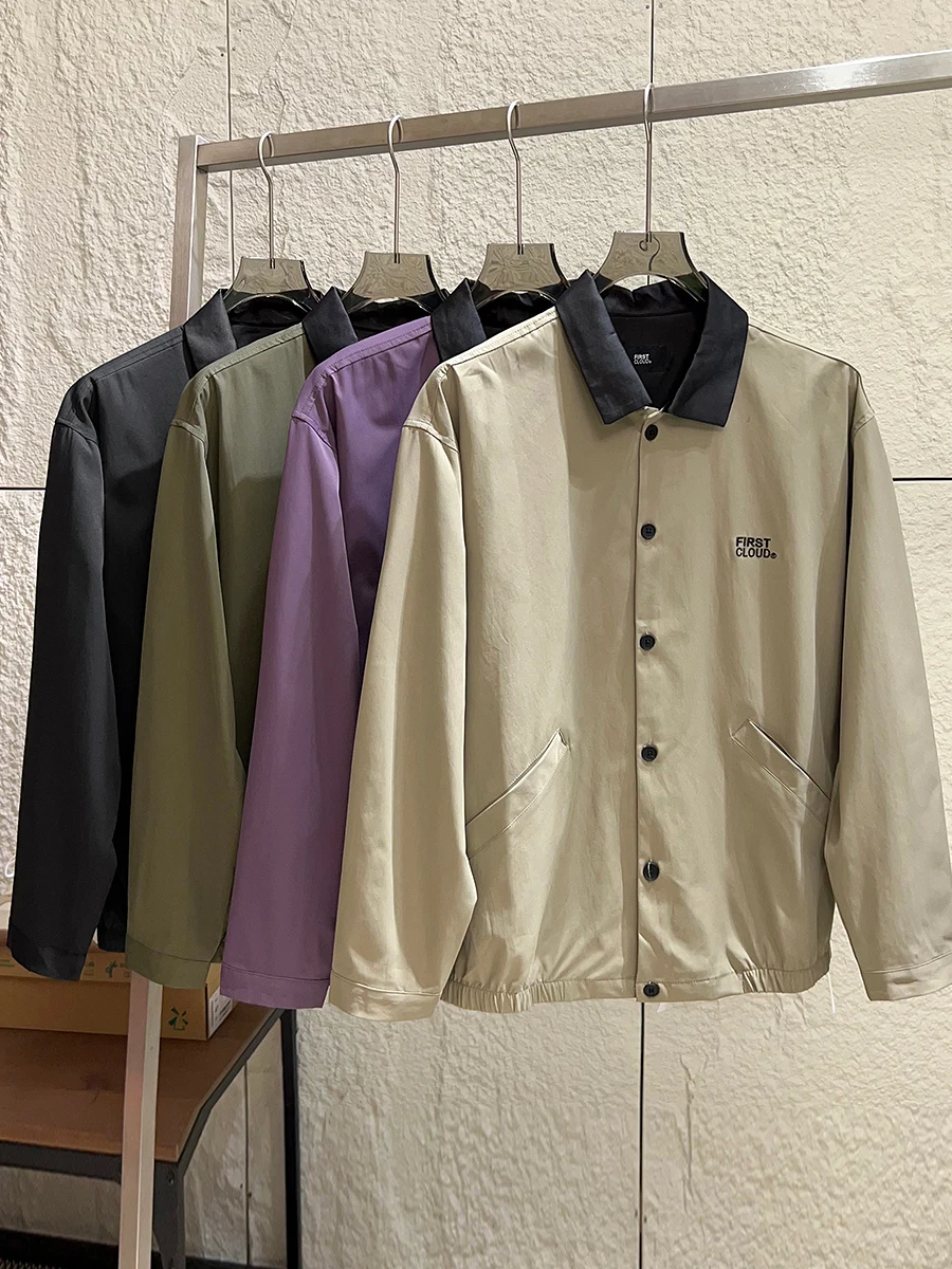 Retro American Barn Style Couple Casual Color Block Collar Men's Jacket Lightweight Outerwear Autumn Leisure Fashion
Retro American Barn Style Couple Casual Color Block Collar Men's Jacket Lightweight Outerwear Autumn Leisure Fashion