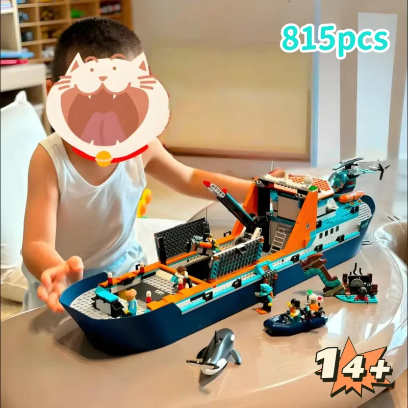 New Arrival 815pcs City Series 60368 Deep Sea Exploration Vessel Marine Research Arctic Research Ship Building Block Toys Gift
New Arrival 815pcs City Series 60368 Deep Sea Exploration Vessel Marine Research Arctic Research Ship Building Block Toys Gift