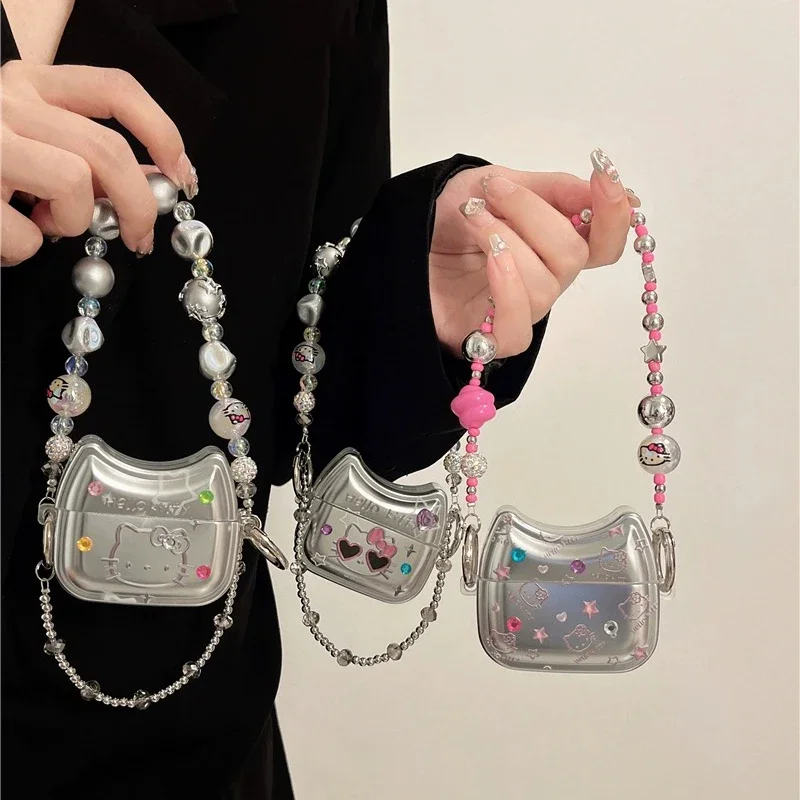 Cute Sanrios Hello Kitty with Lanyard for AirPods 1 2 3 Pro 2 Case IPhone Earphone Accessories Air Pod Luxury Plating Cover Gift
Cute Sanrios Hello Kitty with Lanyard for AirPods 1 2 3 Pro 2 Case IPhone Earphone Accessories Air Pod Luxury Plating Cover Gift