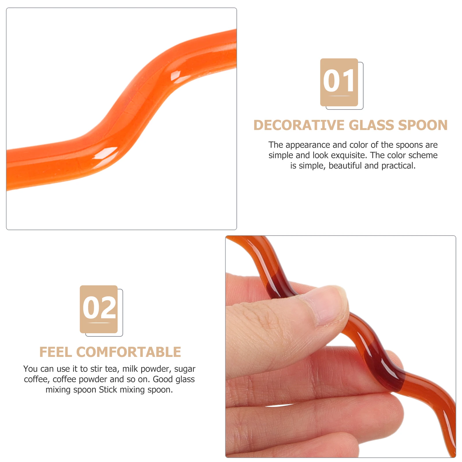 Heat Resistant Colored Glass Spoon Exquisite Mini Spoon for Coffee Soup Dessert Serving Tea Spoons Small Coffee Spoons
Heat Resistant Colored Glass Spoon Exquisite Mini Spoon for Coffee Soup Dessert Serving Tea Spoons Small Coffee Spoons