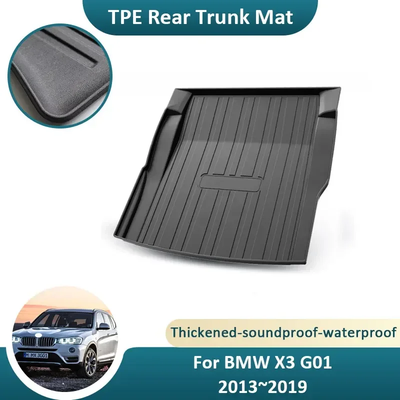 TPE Material Trunk Mat Rear For BMW X3 G01 2013~2019 Waterproof Rubber Cargo Liner Accessory Protector Anti scratch Easy Clean
TPE Material Trunk Mat Rear For BMW X3 G01 2013~2019 Waterproof Rubber Cargo Liner Accessory Protector Anti scratch Easy Clean