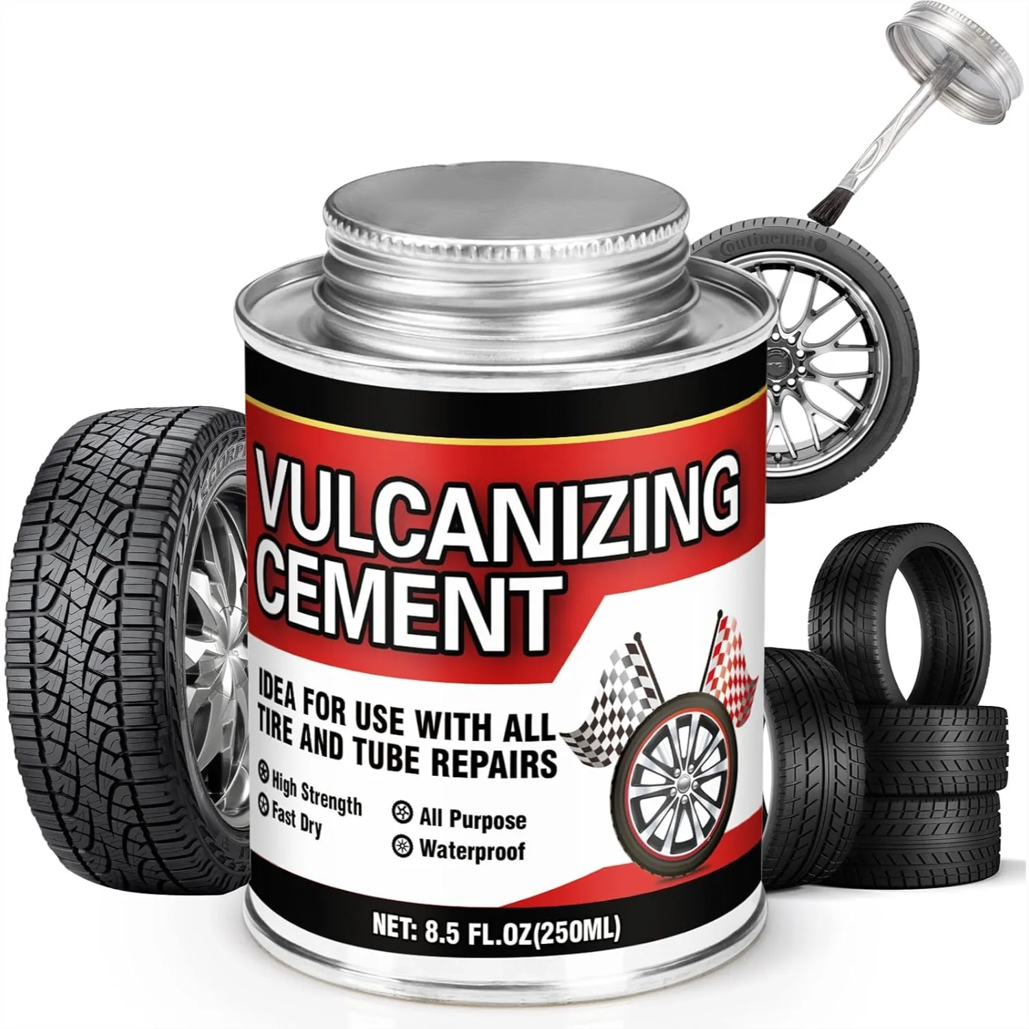 Heavy Duty Rubber Cement Glue with Brush for Tire Repair, Multipurpose Adhesive for Car Motorcycle Bike Tires
Heavy Duty Rubber Cement Glue with Brush for Tire Repair, Multipurpose Adhesive for Car Motorcycle Bike Tires