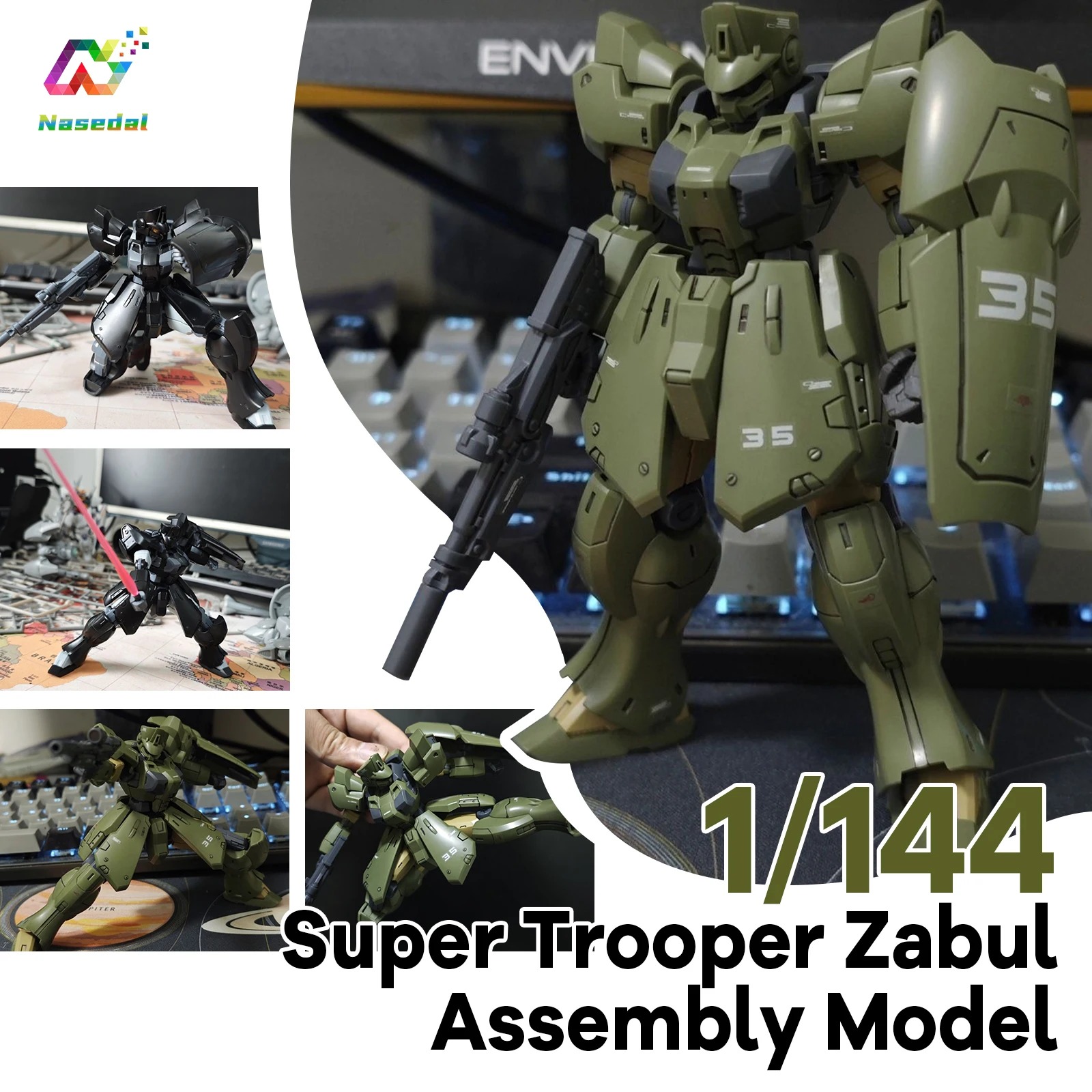 SHEIK MAINLAND 1/144 Super Trooper ZABUL DIY Assembly Mecha Model Kit Movable Joints Hobby Toy for Personal Display & Collection
SHEIK MAINLAND 1/144 Super Trooper ZABUL DIY Assembly Mecha Model Kit Movable Joints Hobby Toy for Personal Display & Collection