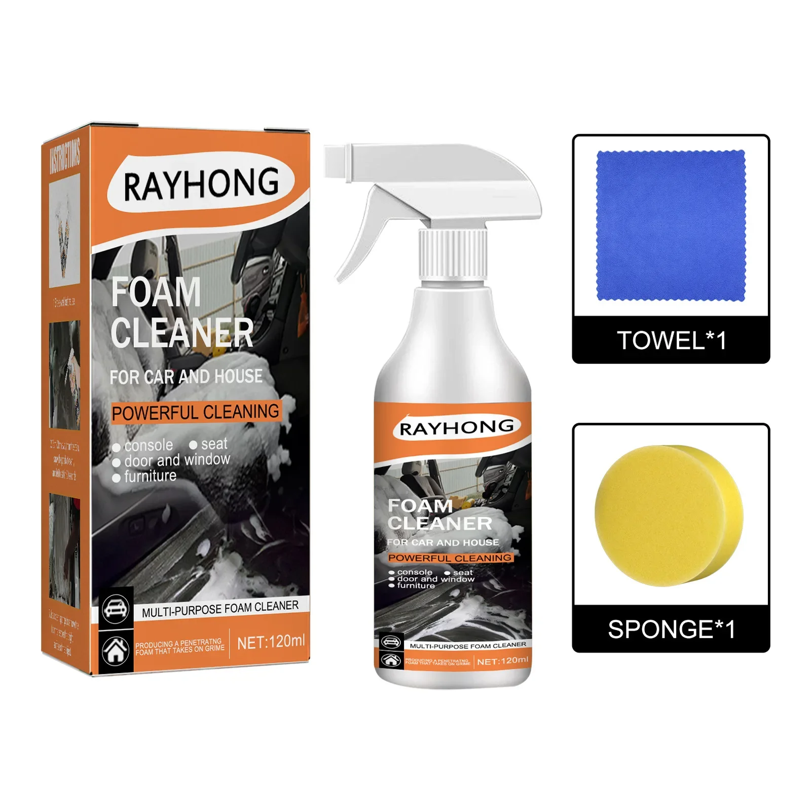 Car Cleaning Agent Foam Multi-Purpose Anti-Aging Cleaner Tools Car Leather Restorer for Car Interior Leather Clean
Car Cleaning Agent Foam Multi-Purpose Anti-Aging Cleaner Tools Car Leather Restorer for Car Interior Leather Clean
