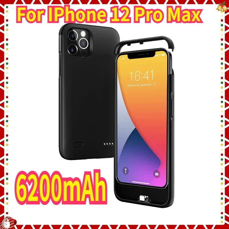 Power Case for IPhone 12 Pro Max Battery Case Power Bank Charging Cover for IPhone 12 Mini Slim Battery Charger Case 6200mAh
Power Case for IPhone 12 Pro Max Battery Case Power Bank Charging Cover for IPhone 12 Mini Slim Battery Charger Case 6200mAh