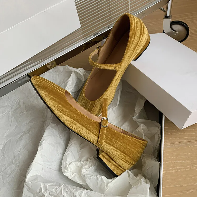 Vintage Yellow Women Shallow Flats 2023French Design Olive Green Velvet Mary Jeans Moccasins Ankle Strap Lady Zapatos Femininos
Vintage Yellow Women Shallow Flats 2023French Design Olive Green Velvet Mary Jeans Moccasins Ankle Strap Lady Zapatos Femininos