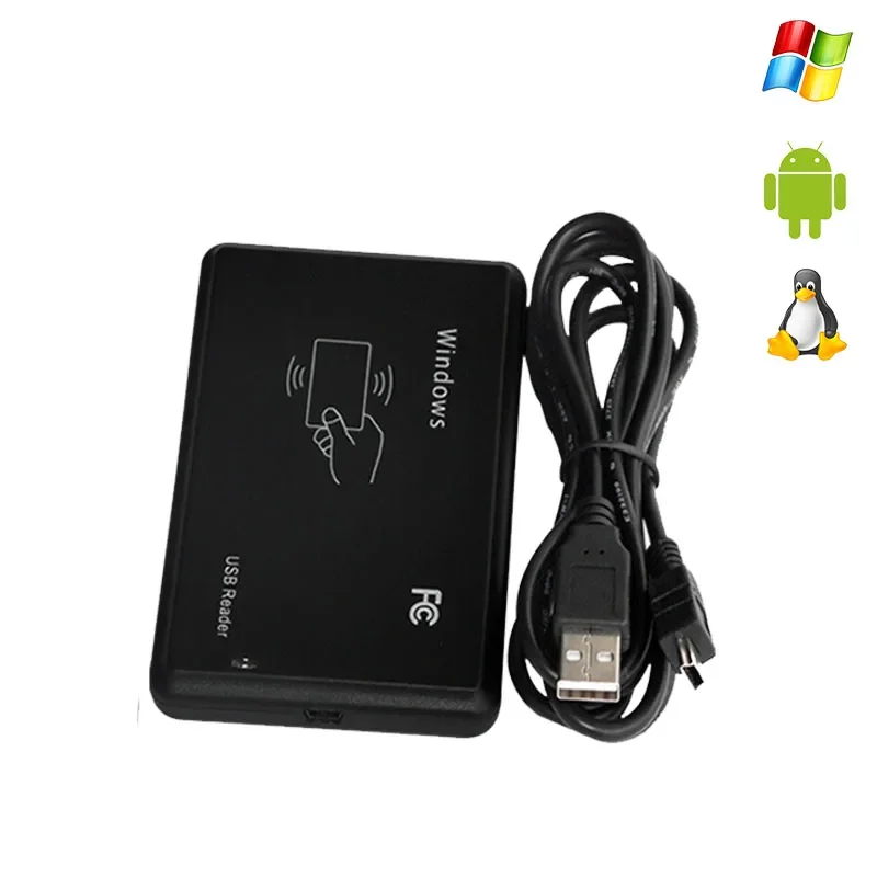 125kHz EM4100 TK4100 RFID Key Duplicator RFID Reader Writer NFC Reader RFID Duplicator with USB READ ONLY, Support Windows Linux
125kHz EM4100 TK4100 RFID Key Duplicator RFID Reader Writer NFC Reader RFID Duplicator with USB READ ONLY, Support Windows Linux