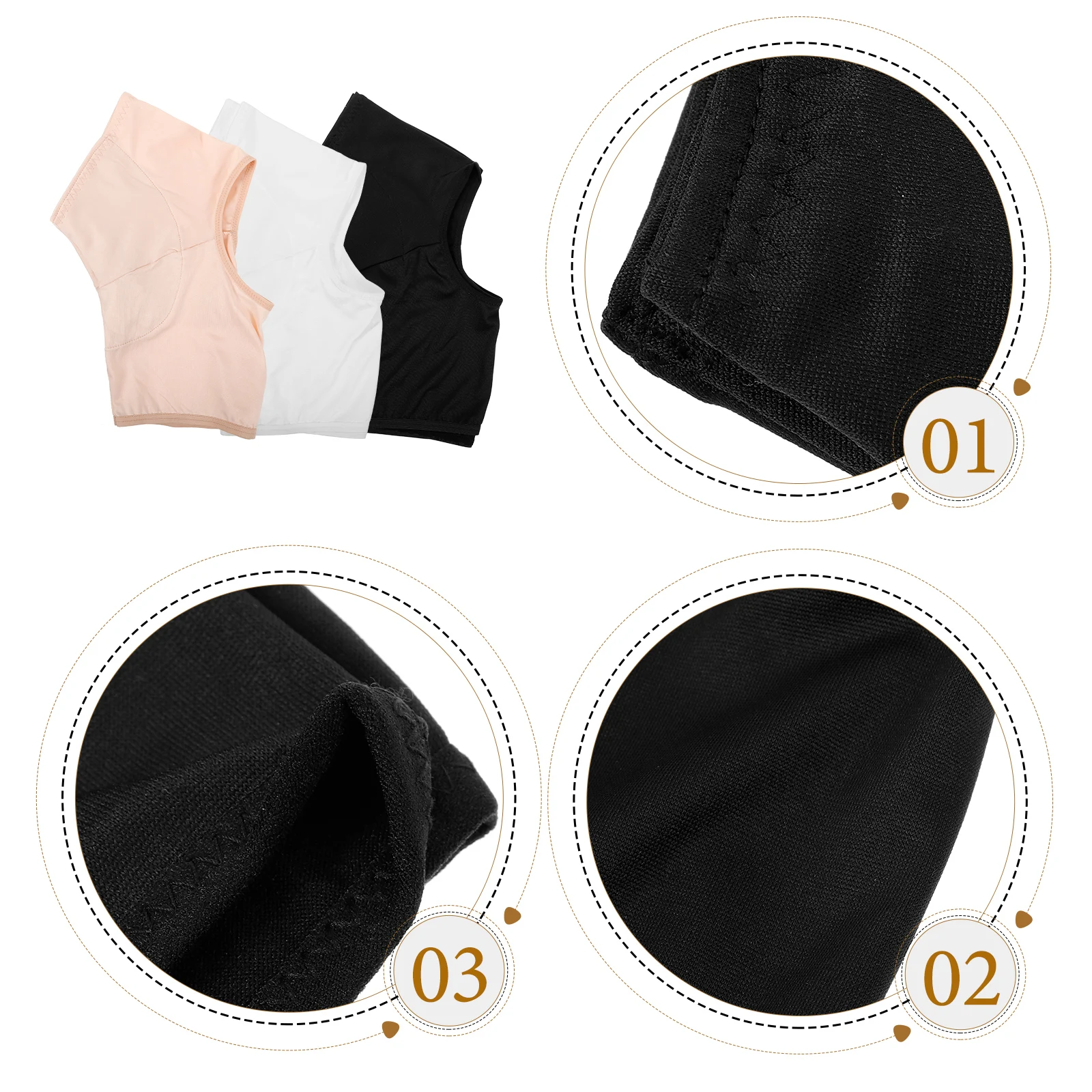 3pcs Women Proof Underarm Pads Armpit Sweat Pads For Women Chinlon Sweat Absorbing Vest Summer Sweatproof Underarm Vest Yoga
3pcs Women Proof Underarm Pads Armpit Sweat Pads For Women Chinlon Sweat Absorbing Vest Summer Sweatproof Underarm Vest Yoga