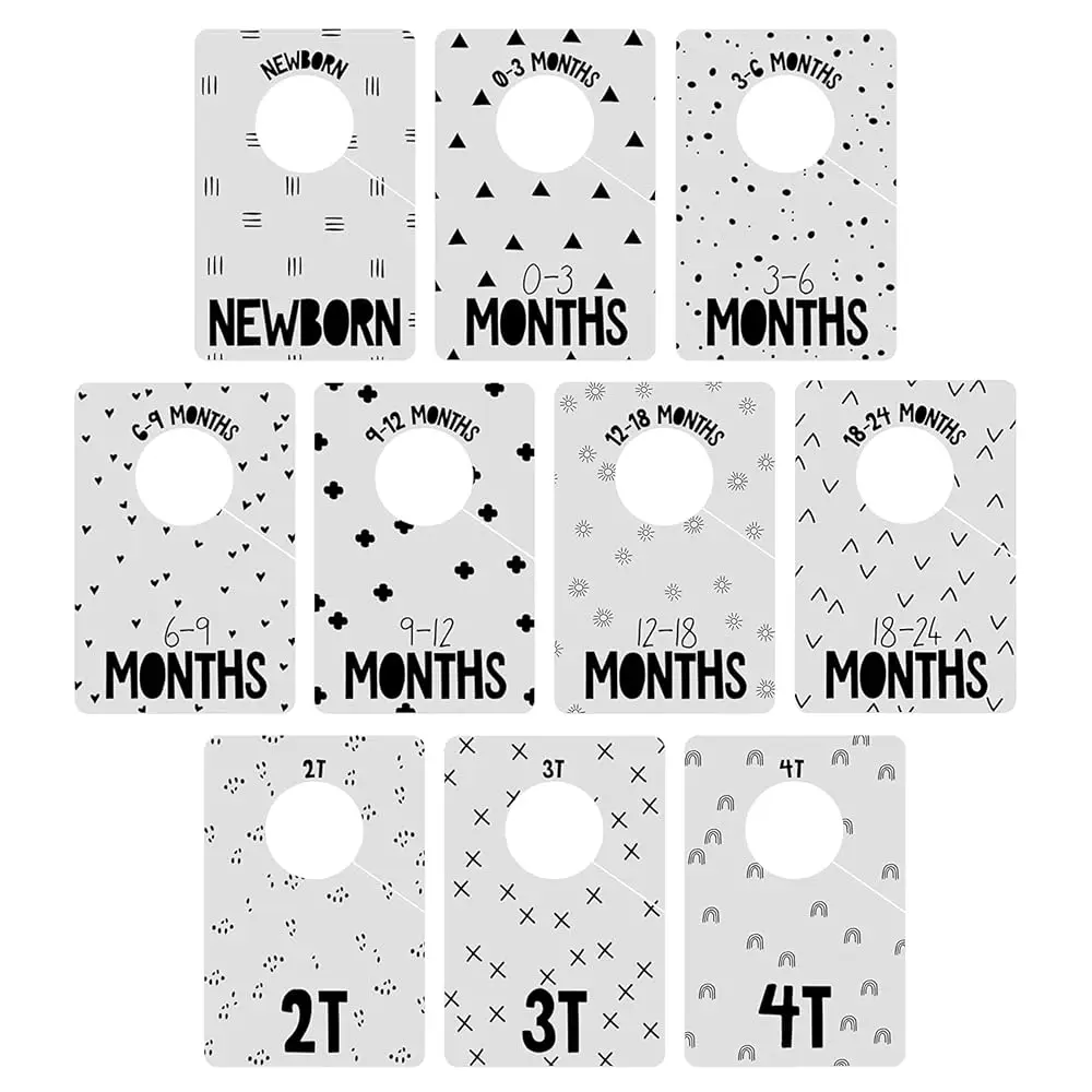 Gender Neutral Closet Baby Clothing Dividers/Modern Pattern Closet Organizers For Newborn To 4T Clothes / 4"" X 6"" Gray
Gender Neutral Closet Baby Clothing Dividers/Modern Pattern Closet Organizers For Newborn To 4T Clothes / 4"" X 6"" Gray