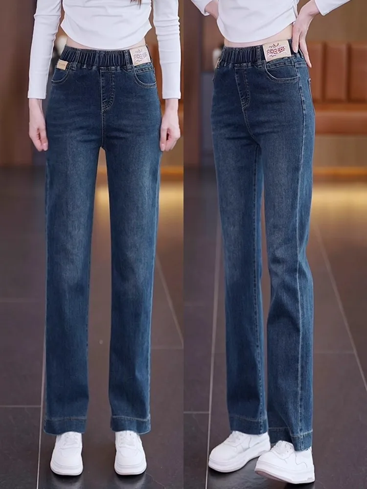 Женские джинсы с высокой талией, на подкладке, прямого кроя, повседневные, осенне-зимние, новые, свободные, широкие штанины, на резинке, длина 7/8
Женские джинсы с высокой талией, на подкладке, прямого кроя, повседневные, осенне-зимние, новые, свободные, широкие штанины, на резинке, длина 7/8