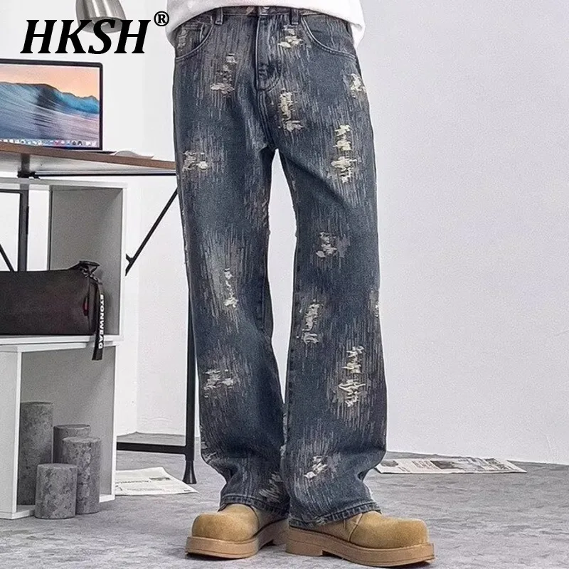 HKSH Spring Autumn New Men Tide Fashion Retro Denim Jacket High Street Handsome Loose Straight Jeans Ins Chic Niche Coat HK5244
HKSH Spring Autumn New Men Tide Fashion Retro Denim Jacket High Street Handsome Loose Straight Jeans Ins Chic Niche Coat HK5244