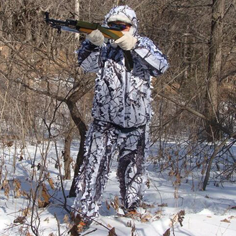 Adult 3D white snow plum tree ghillie suit hunter camouflage suit clothing birdwatch airsoft hunting clothes gillie suit sniper
Adult 3D white snow plum tree ghillie suit hunter camouflage suit clothing birdwatch airsoft hunting clothes gillie suit sniper