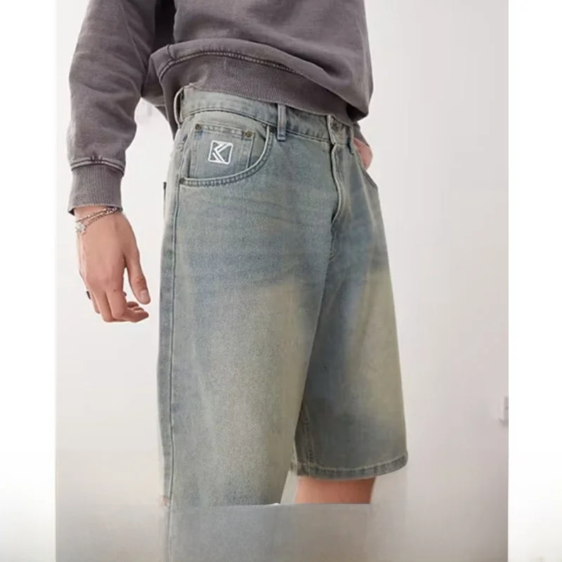 High-End American Streetwear Vintage Cotton Washed Summer Loose Fit Men's Five-Point Denim Shorts Heavy-Duty Quality
High-End American Streetwear Vintage Cotton Washed Summer Loose Fit Men's Five-Point Denim Shorts Heavy-Duty Quality