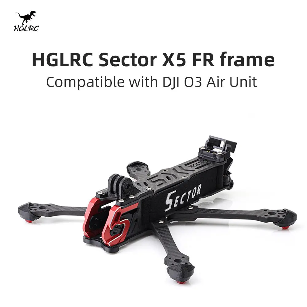 HGLRC Sector X5 Frame Kit 5 Inch True-X Carbon Fiber Racing FPV Drone Frame
HGLRC Sector X5 Frame Kit 5 Inch True-X Carbon Fiber Racing FPV Drone Frame
