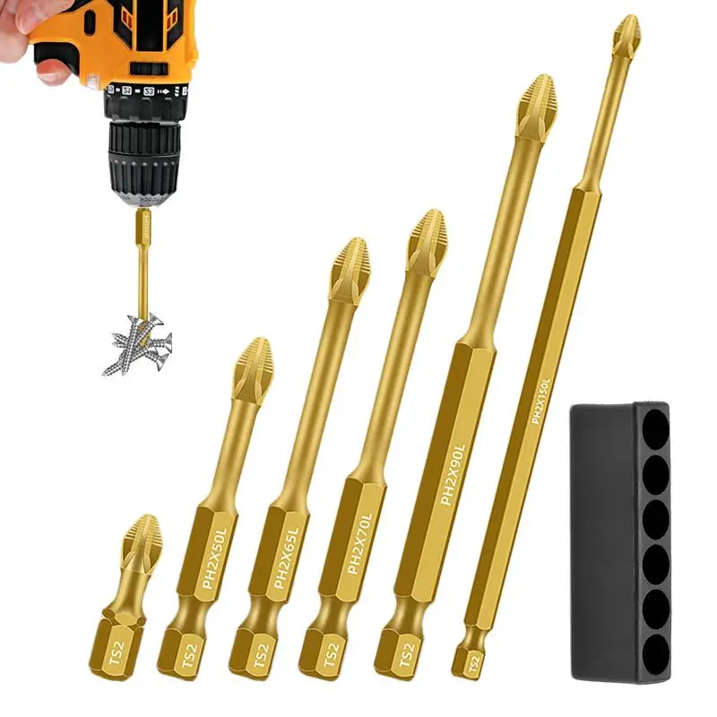 Magnetic Screwdriver Bits S2 Electric Bit Set For 6 Multi-Functional Screwdriver Drills For Woodworking Automotive Plumbing
Magnetic Screwdriver Bits S2 Electric Bit Set For 6 Multi-Functional Screwdriver Drills For Woodworking Automotive Plumbing