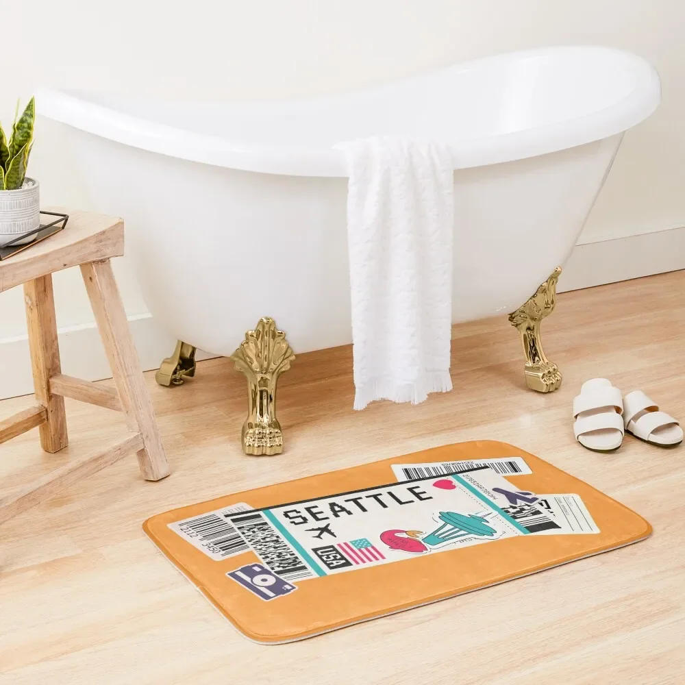 BOARDING PASS SEATTLE USA Bath Mat Bathrooms Accessories Novelties Slip-Resistant Mat
BOARDING PASS SEATTLE USA Bath Mat Bathrooms Accessories Novelties Slip-Resistant Mat