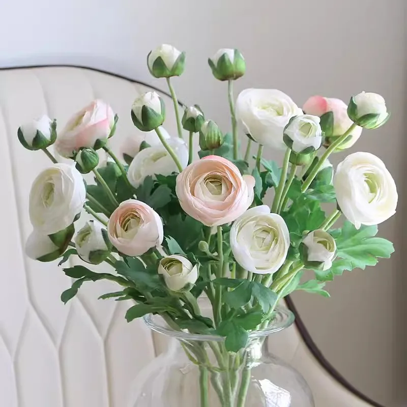 Artificial Ranunculus Flowers with Real Touch Stem Faux burgundy Wedding Decoration Household Simulation Artificial Flowers
Artificial Ranunculus Flowers with Real Touch Stem Faux burgundy Wedding Decoration Household Simulation Artificial Flowers