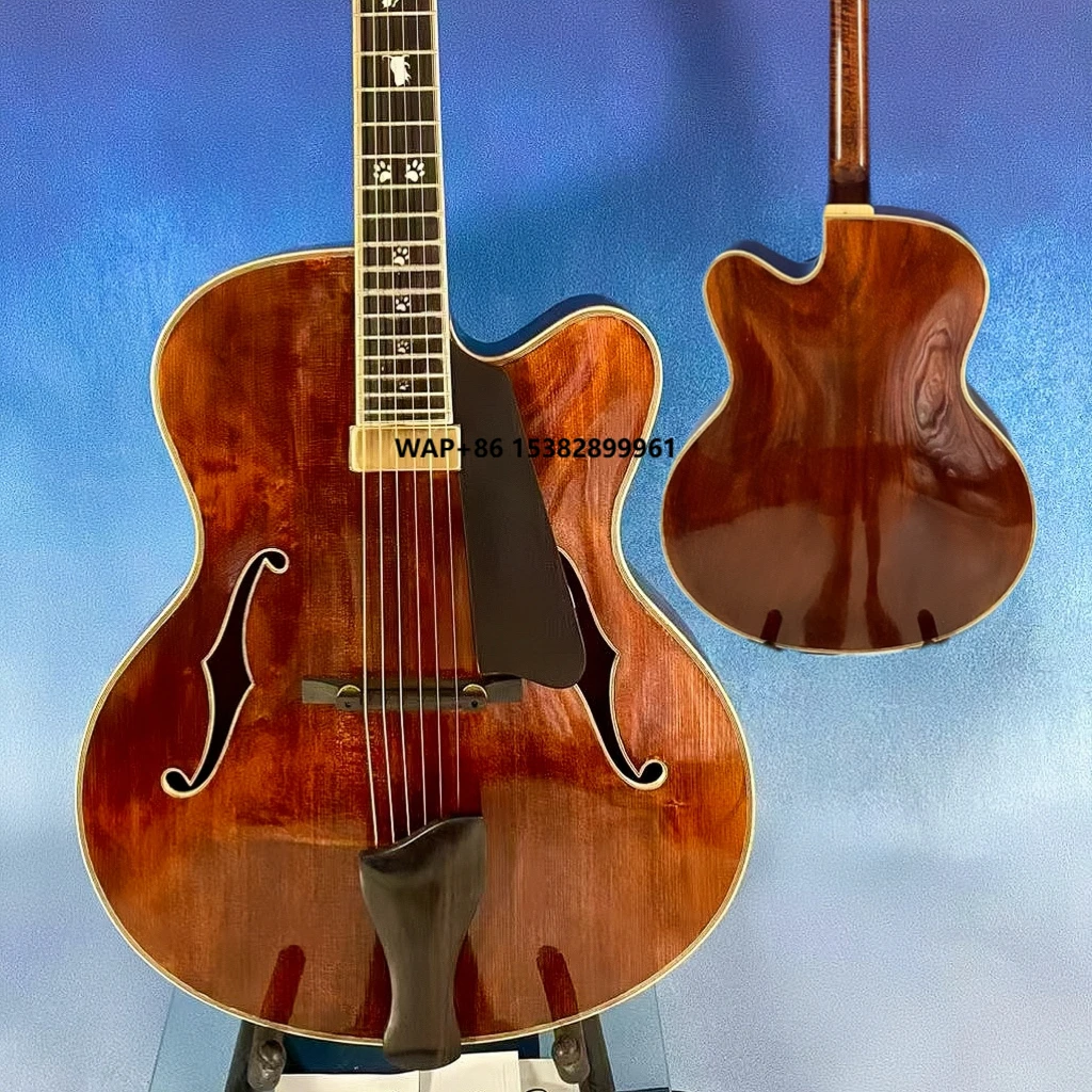 Yunzhi 17-Inch Customizable Electric Jazz Guitar Solid Mahogany Maple Neck Hollow Cutaway Archtop Ebony Fingerboard Handmade
Yunzhi 17-Inch Customizable Electric Jazz Guitar Solid Mahogany Maple Neck Hollow Cutaway Archtop Ebony Fingerboard Handmade