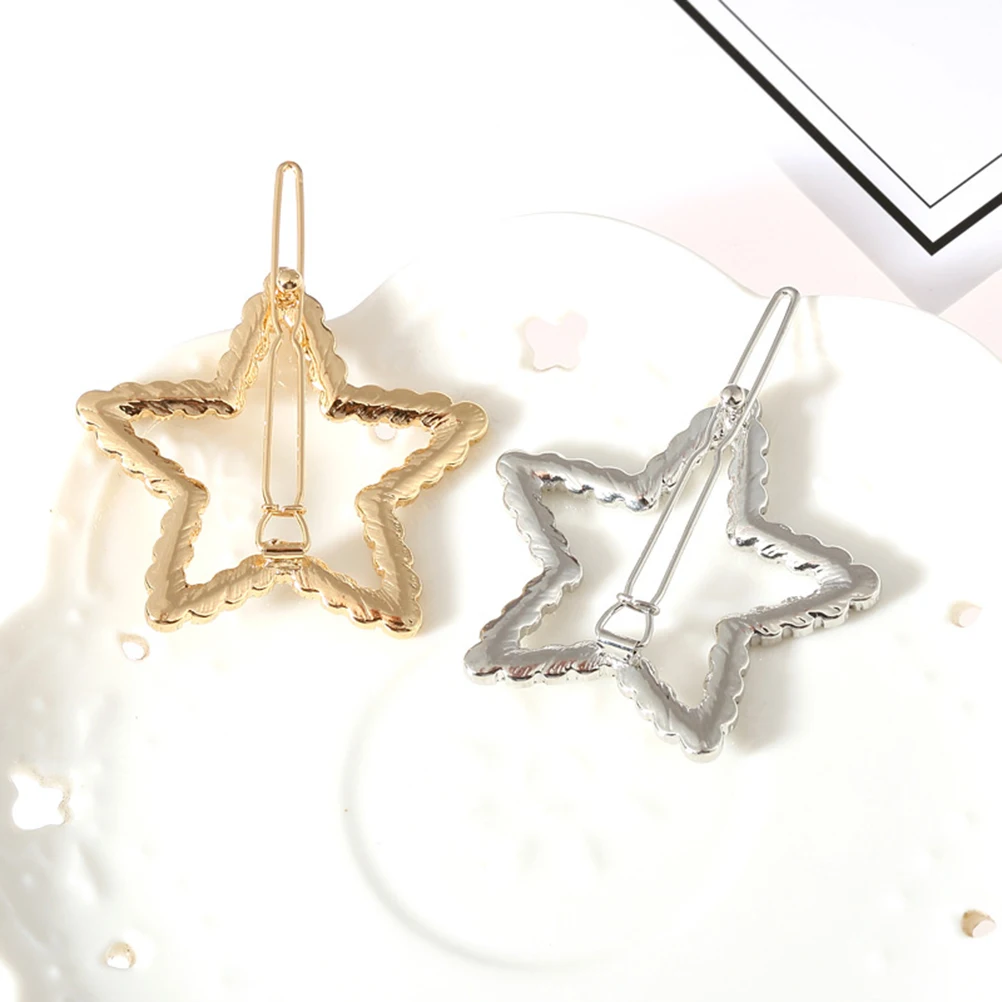 4Pcs Five pointed Star Hairpin Alloy Drill Pins for Wedding Party Daily Life Pentagram Bobby Pin Girl Barrette Stylish 
4Pcs Five pointed Star Hairpin Alloy Drill Pins for Wedding Party Daily Life Pentagram Bobby Pin Girl Barrette Stylish