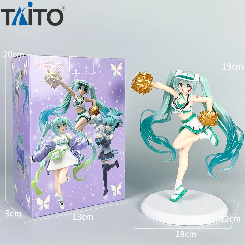TAiTO Hatsune Miku Fashion Figure Cheerleaders Uniform Hatsune Miku 18CM PVC Anime Figurine Collection Model Toy
TAiTO Hatsune Miku Fashion Figure Cheerleaders Uniform Hatsune Miku 18CM PVC Anime Figurine Collection Model Toy