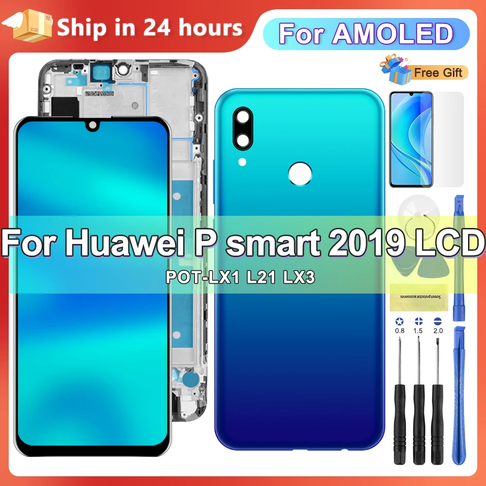 6,21 "AMOLED для Huawei P smart 2019 ЖК-дисплей, сенсорный экран, дигитайзер для Huawei P smart 2019, POT-LX1 L21 LX3, Замена ЖК-дисплея
6,21 "AMOLED для Huawei P smart 2019 ЖК-дисплей, сенсорный экран, дигитайзер для Huawei P smart 2019, POT-LX1 L21 LX3, Замена ЖК-дисплея