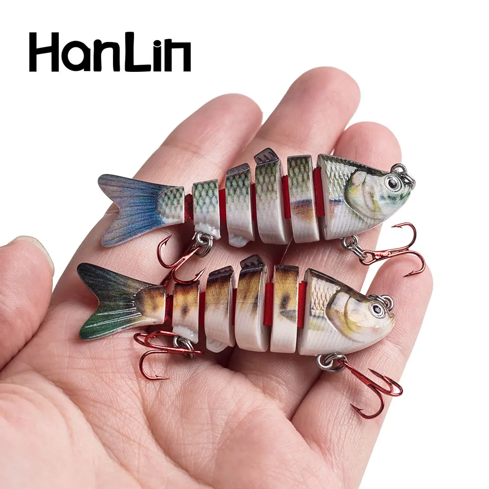 Hanlin 60mm/2.36in Mini Fishing Lure Multi Jointed Baits Swimbait Sinking Wobblers Artificial Hard Swimbait For Pike Bass Tackle
Hanlin 60mm/2.36in Mini Fishing Lure Multi Jointed Baits Swimbait Sinking Wobblers Artificial Hard Swimbait For Pike Bass Tackle