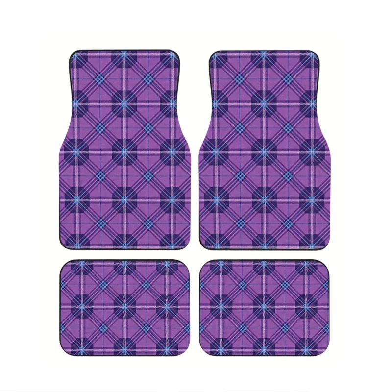 4Pcs Purple Blue Argyle Plaid Car Floor Mats Unique Tartan Design, Non-Slip Durable Carpet Car Interior Accessories For Women
4Pcs Purple Blue Argyle Plaid Car Floor Mats Unique Tartan Design, Non-Slip Durable Carpet Car Interior Accessories For Women