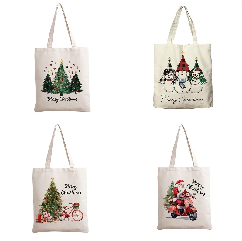 Christmas Handbag Fun Santa Claus Christmas Tree Printing Christmas Tree Printing Canvas Shoulder Bag Christmas Gift
Christmas Handbag Fun Santa Claus Christmas Tree Printing Christmas Tree Printing Canvas Shoulder Bag Christmas Gift