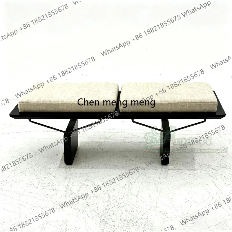 Modern fabric bedside stoolDesigner entrance shoe changing stool living room bench metal
Modern fabric bedside stoolDesigner entrance shoe changing stool living room bench metal
