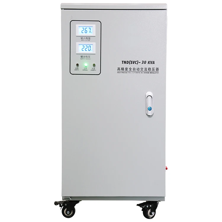 First Class TND(SVC)-30KVA Adjustable Voltage Regulator Power Voltage Regulator Svc Regulator
First Class TND(SVC)-30KVA Adjustable Voltage Regulator Power Voltage Regulator Svc Regulator