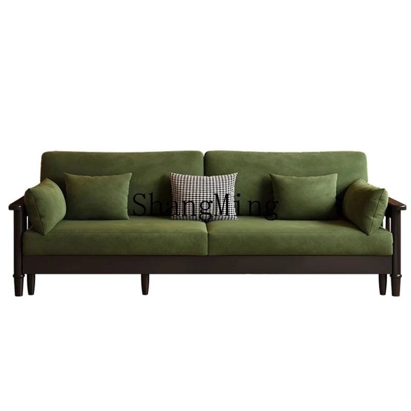 DHY retro solid wood sofa living room straight row sofa small apartment simple home sofa bed
DHY retro solid wood sofa living room straight row sofa small apartment simple home sofa bed