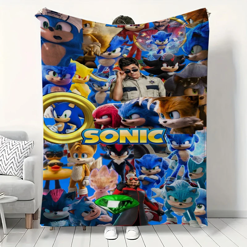 MINISO Sonic cartoon flannel blanket suitable for children/adults/couples home/camping/office soft and comfortable
MINISO Sonic cartoon flannel blanket suitable for children/adults/couples home/camping/office soft and comfortable