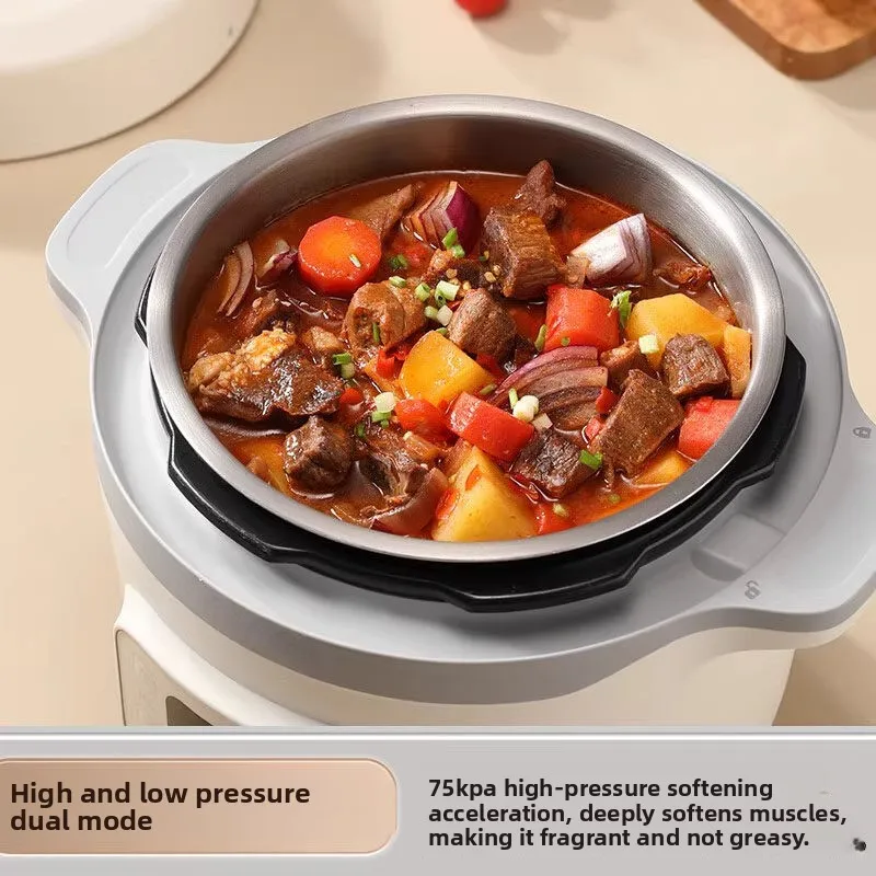High-end Pure Titanium Inner Pot Electric Pressure Cooker Multifunctional Non-coated Smart Rice Cooker Home Use 4L
High-end Pure Titanium Inner Pot Electric Pressure Cooker Multifunctional Non-coated Smart Rice Cooker Home Use 4L