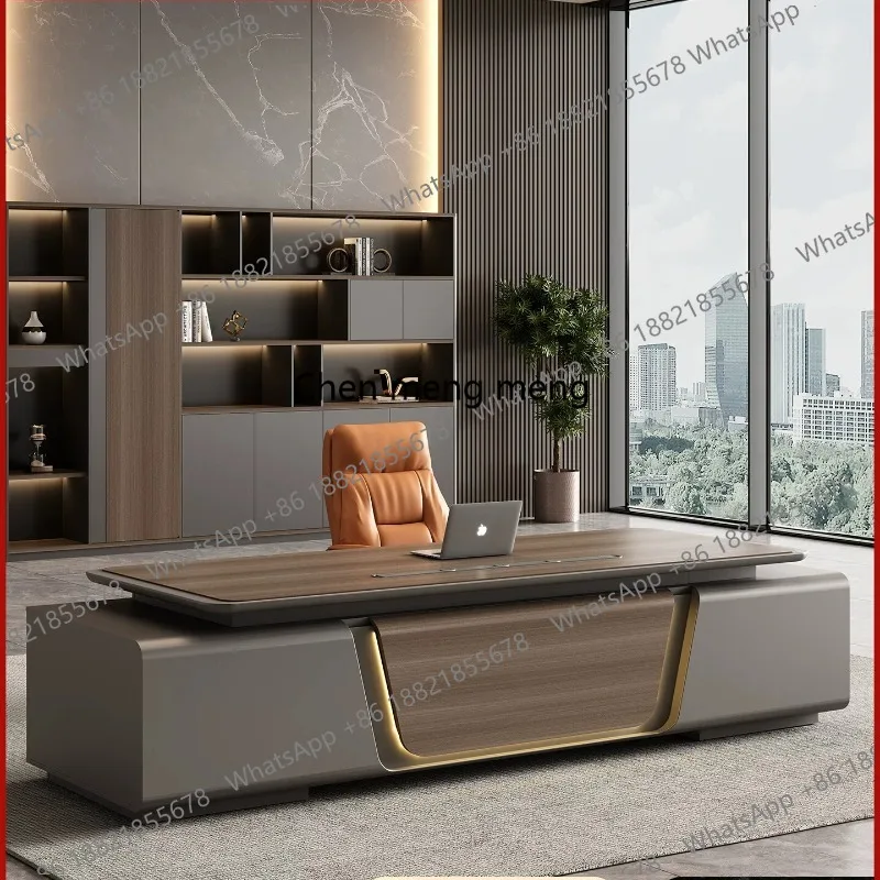 Office boss light luxury class desk chairperson manager office desk modern simple president desk
Office boss light luxury class desk chairperson manager office desk modern simple president desk