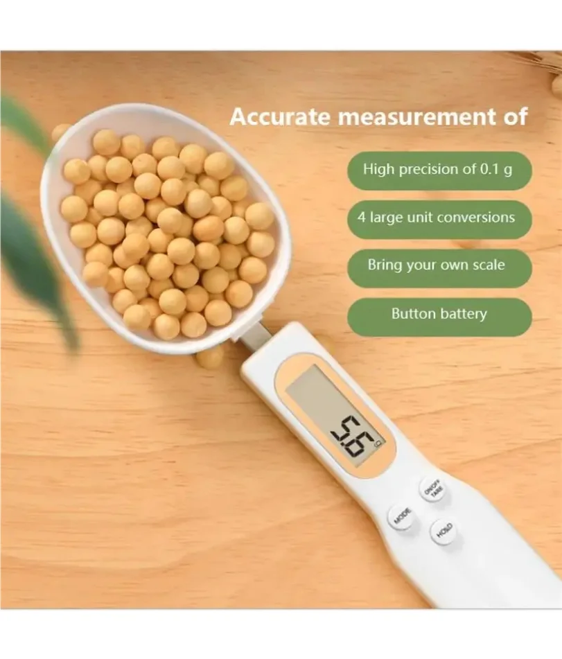 LCD Digital Measurement Adjustable Weighing Spoon Kitchen Scale Electronic Measuring Spoon Coffee Powder Scale Baking Scale
LCD Digital Measurement Adjustable Weighing Spoon Kitchen Scale Electronic Measuring Spoon Coffee Powder Scale Baking Scale