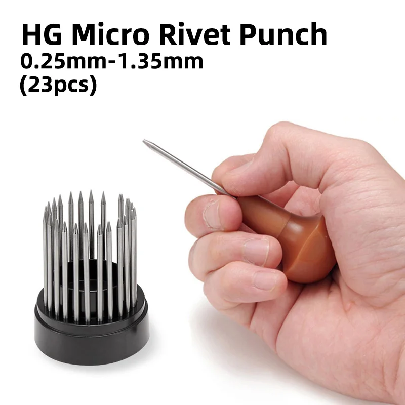 TRUMPETER Tools 08020 HG Micro Rivet Punch Precision Micro Rivet Maker 23Pcs 0.25mm-1.35mm For Gundam Military Model DIY Making
TRUMPETER Tools 08020 HG Micro Rivet Punch Precision Micro Rivet Maker 23Pcs 0.25mm-1.35mm For Gundam Military Model DIY Making