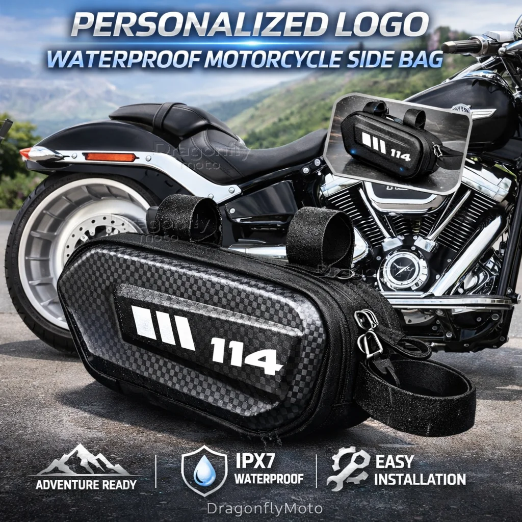 Для мотоциклов Harley Softail Fat Boy 114 FLFB FLFBS Street Bob: Боковая сумка с персонализированным логотипом, водонепроницаемая, жесткий корпус, седельная сумка
Для мотоциклов Harley Softail Fat Boy 114 FLFB FLFBS Street Bob: Боковая сумка с персонализированным логотипом, водонепроницаемая, жесткий корпус, седельная сумка