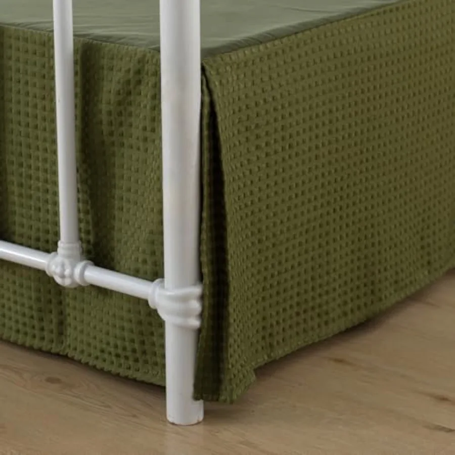 Full Bed Skirt - Bed Skirts 16 Inch Drop with Split Corners, Pleated Waffle Weave Bed Skirt, Tailored Dust Easy Fit, Machine Wa
Full Bed Skirt - Bed Skirts 16 Inch Drop with Split Corners, Pleated Waffle Weave Bed Skirt, Tailored Dust Easy Fit, Machine Wa