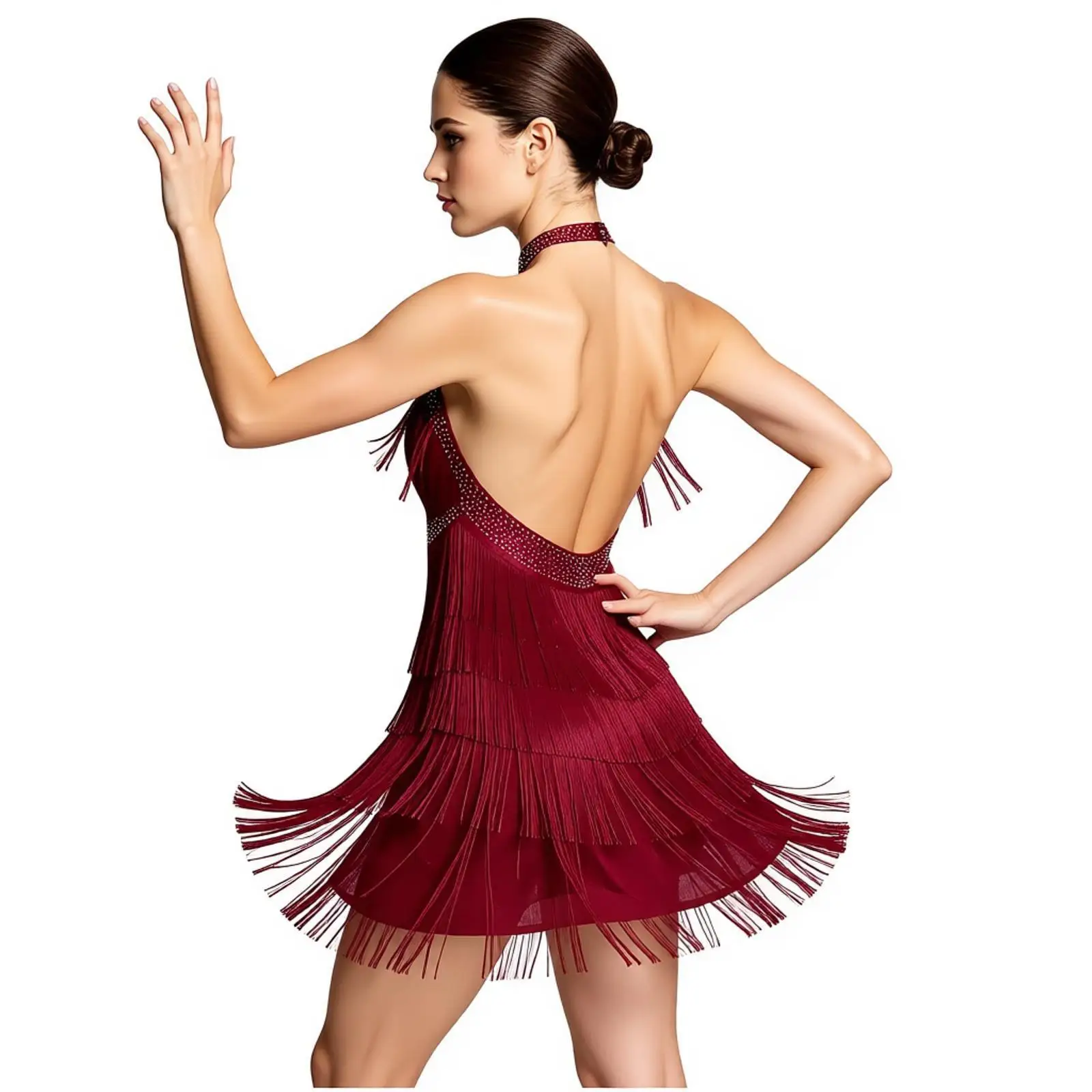 Women Latin Tango Dance Dress Women Latin Tango Dance Dress Rhinestones Tiered Tassel Roaring Flapper Latin Ballroom Dancewear
Women Latin Tango Dance Dress Women Latin Tango Dance Dress Rhinestones Tiered Tassel Roaring Flapper Latin Ballroom Dancewear