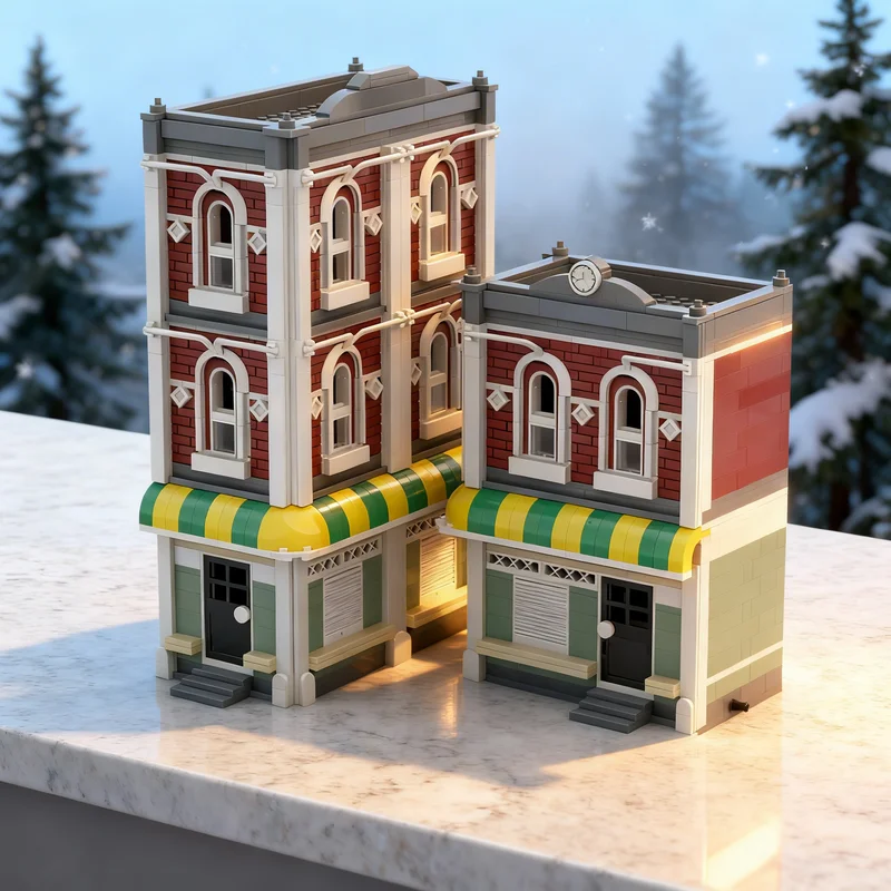 2505pcs MOC Residential Modular Streetscape Model Building blocks Architecture toys Christmas gifts Education Kids DIY
2505pcs MOC Residential Modular Streetscape Model Building blocks Architecture toys Christmas gifts Education Kids DIY