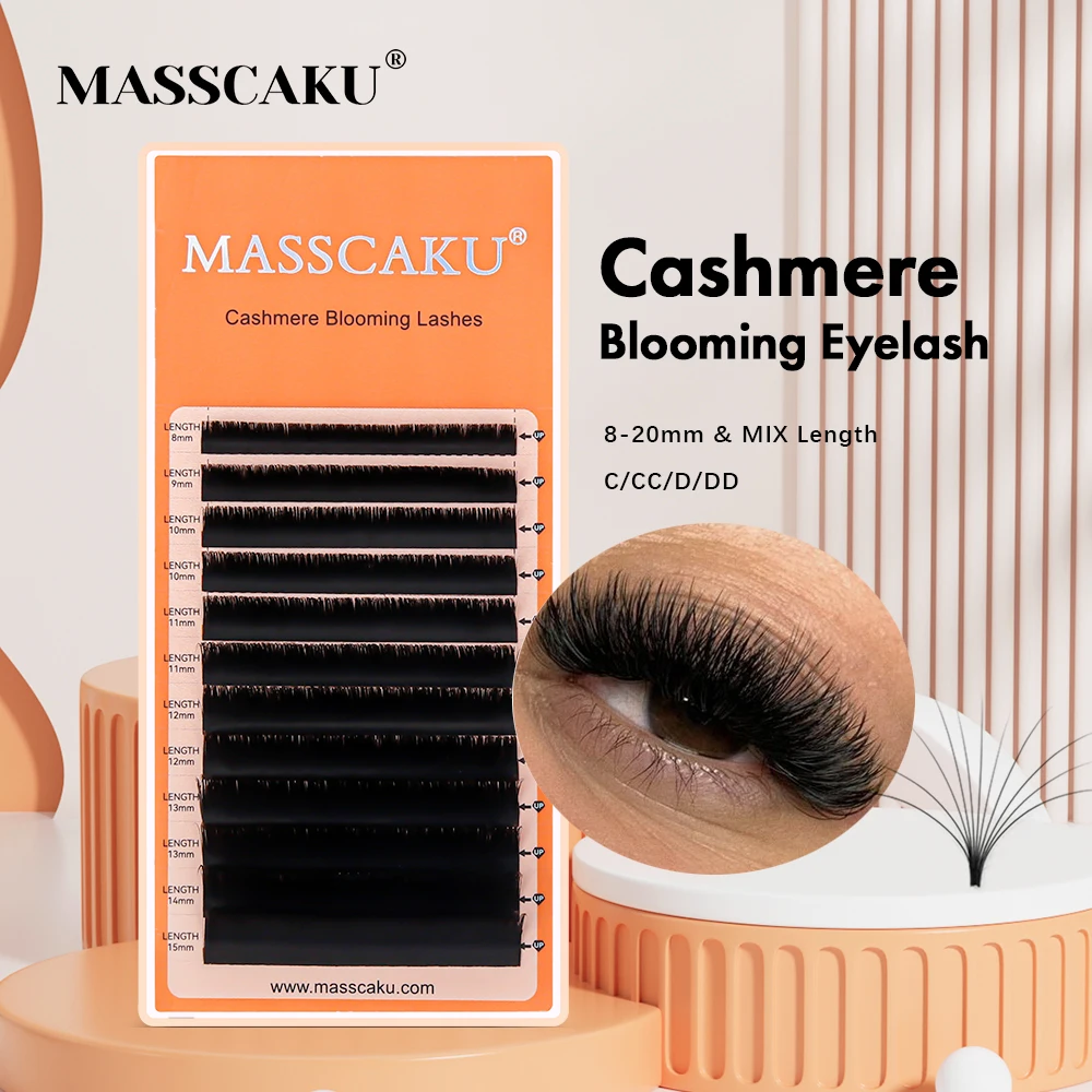 Trending Products 1 Second Blooming Eyelash Extensions 8-20mm Length High quality Matte Black Volume Cashmere Lashes by MASSCAKU
Trending Products 1 Second Blooming Eyelash Extensions 8-20mm Length High quality Matte Black Volume Cashmere Lashes by MASSCAKU