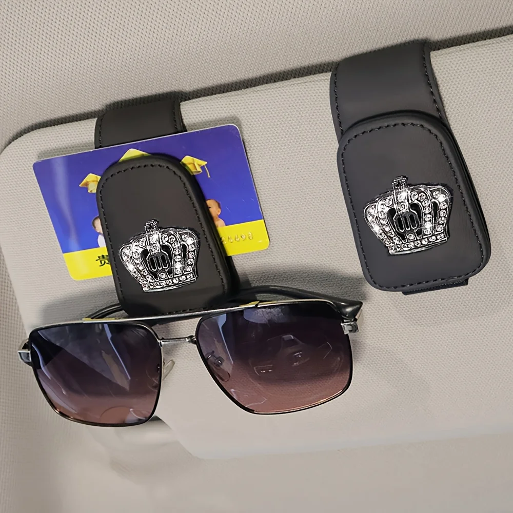 Car Sunglasses Visor Glasses Holder PU Leatherette Automotive Glasses Storage Clip Fit Automotive interior Accessory Tool
Car Sunglasses Visor Glasses Holder PU Leatherette Automotive Glasses Storage Clip Fit Automotive interior Accessory Tool