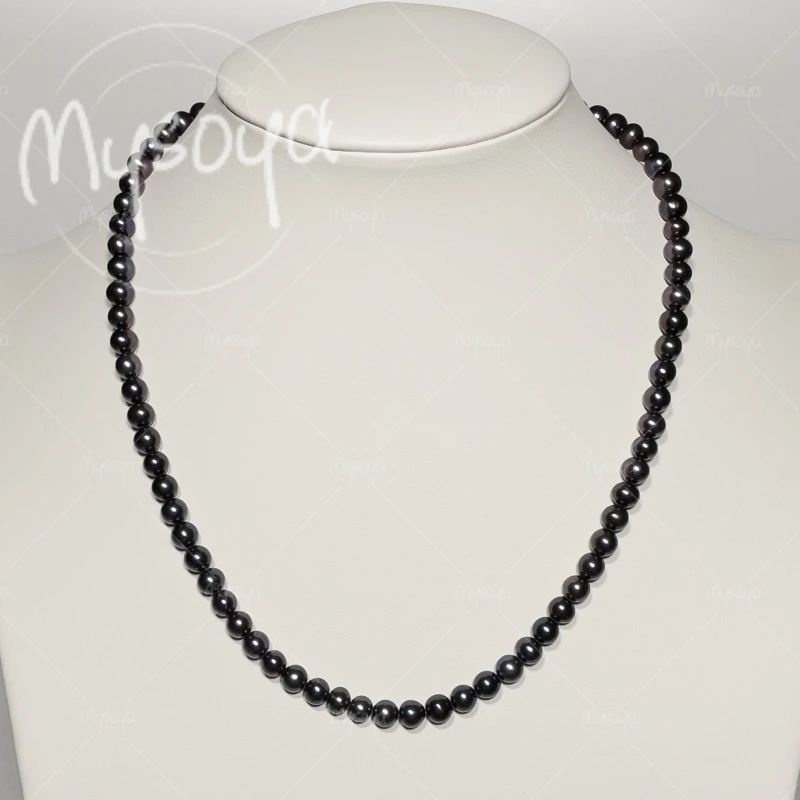 MYSOYA 7-8mm Mysterious Black Freshwater Pearl Necklace, Suitable for Birthday/ Wedding/ Mother's Day/ Father's Day Gift A0475
MYSOYA 7-8mm Mysterious Black Freshwater Pearl Necklace, Suitable for Birthday/ Wedding/ Mother's Day/ Father's Day Gift A0475