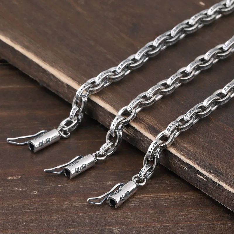 S925 sterling silver bracelet men's and women's fashion jewelry punk hip hopstylish thai silver retro distressed letter
S925 sterling silver bracelet men's and women's fashion jewelry punk hip hopstylish thai silver retro distressed letter