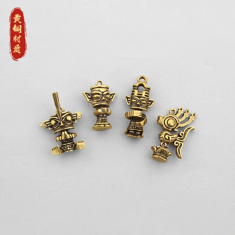 Brass Pile Ancient Shu Cultural Creative Blessing Official Retro Car Key Men and Women Bag Pendant Accessories
Brass Pile Ancient Shu Cultural Creative Blessing Official Retro Car Key Men and Women Bag Pendant Accessories