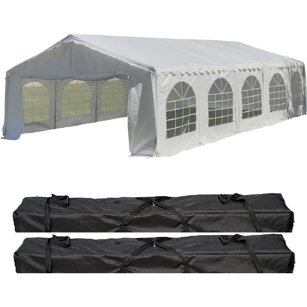 32'x16' Budget PE Tent - B Model, with Removable Sidewalls for Patio Outdoor Events, Including 2 Long Storage Bags, Canopy
32'x16' Budget PE Tent - B Model, with Removable Sidewalls for Patio Outdoor Events, Including 2 Long Storage Bags, Canopy
